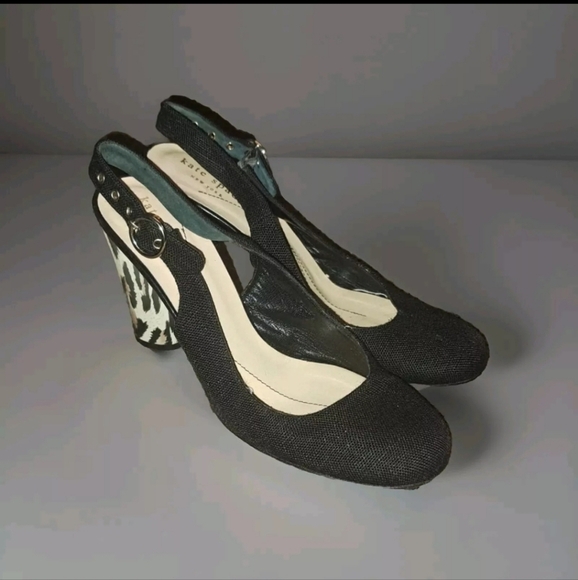 Kate Spade Black Heels size 6.5 SB5#4 - Picture 1 of 6